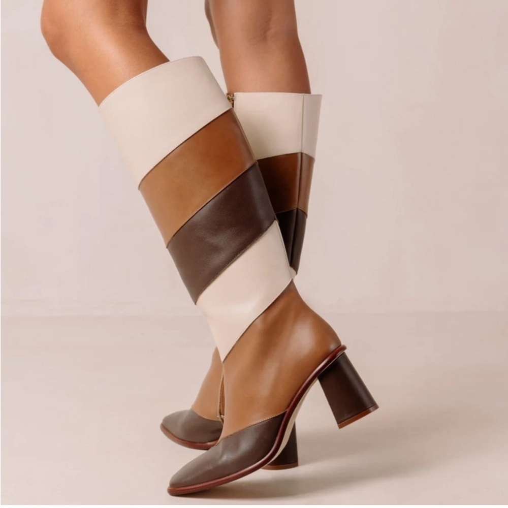 Alohas North Patchwork Knee High Boots